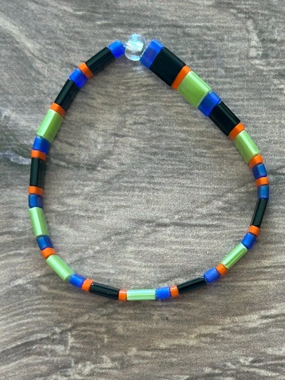 NEW Set of SEVEN (7) Handmade Stretch Bracelets Halloween